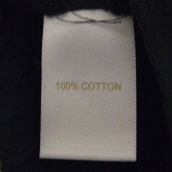 House Of Harlow Navy Embroidered Tone On Tone Cotton Barrel Trousers Size L - Picture 6 of 6